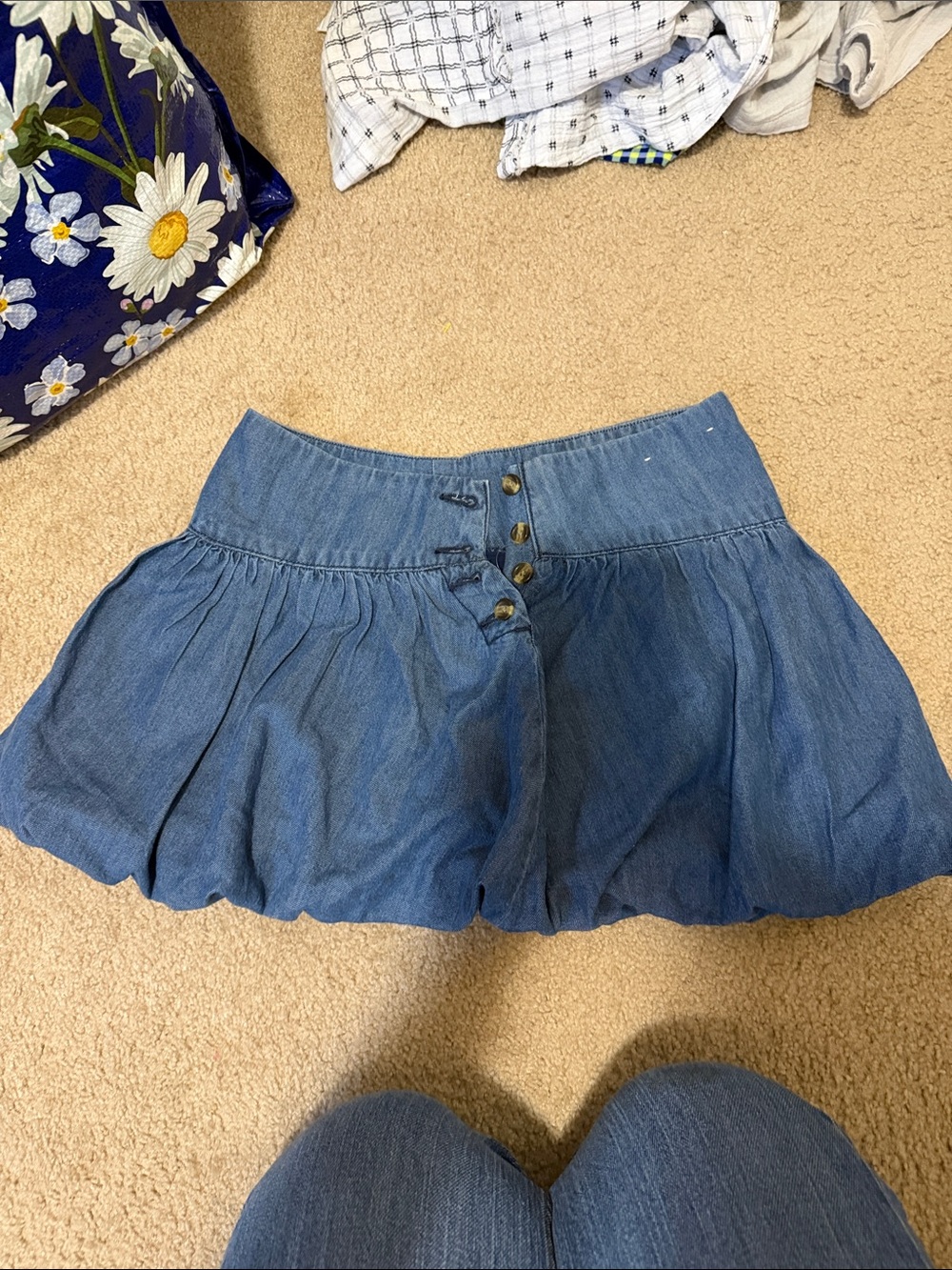 American Eagle Outfitters Blue Denim Mini Skirt